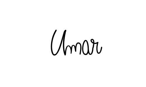 You should practise on your own different ways (Angelique-Rose-font-FFP) to write your name ( Umar) in signature. don't let someone else do it for you.  Umar signature style 5 images and pictures png