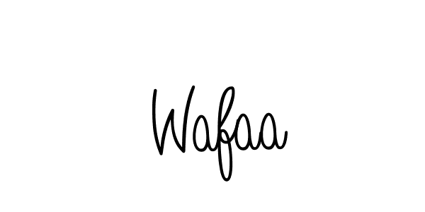 Create a beautiful signature design for name  Wafaa. With this signature (Angelique-Rose-font-FFP) fonts, you can make a handwritten signature for free.  Wafaa signature style 5 images and pictures png