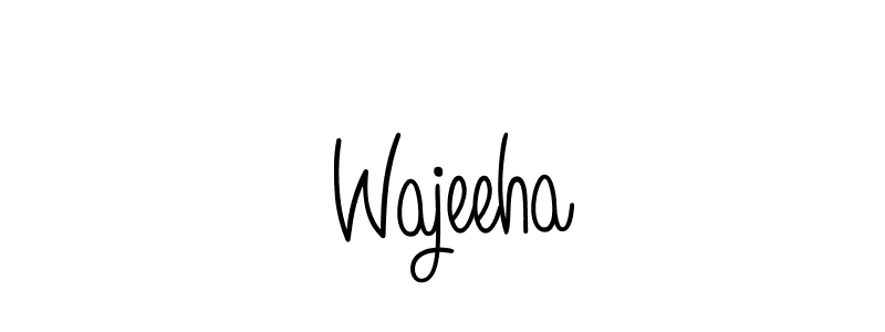 Create a beautiful signature design for name  Wajeeha. With this signature (Angelique-Rose-font-FFP) fonts, you can make a handwritten signature for free.  Wajeeha signature style 5 images and pictures png