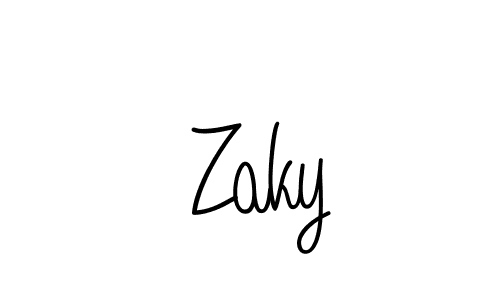 Make a beautiful signature design for name  Zaky. Use this online signature maker to create a handwritten signature for free.  Zaky signature style 5 images and pictures png