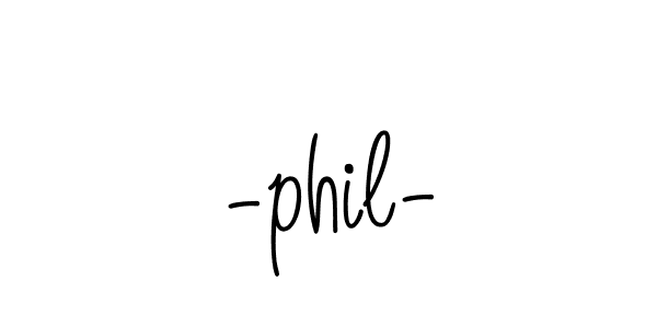 Create a beautiful signature design for name -phil-. With this signature (Angelique-Rose-font-FFP) fonts, you can make a handwritten signature for free. -phil- signature style 5 images and pictures png