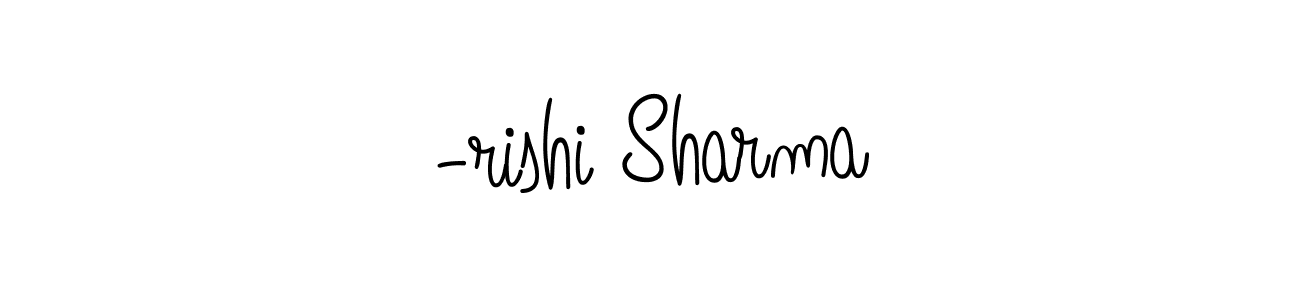 Design your own signature with our free online signature maker. With this signature software, you can create a handwritten (Angelique-Rose-font-FFP) signature for name -rishi Sharma. -rishi Sharma signature style 5 images and pictures png