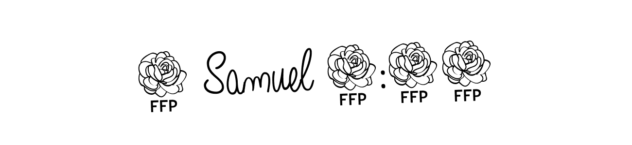 Angelique-Rose-font-FFP is a professional signature style that is perfect for those who want to add a touch of class to their signature. It is also a great choice for those who want to make their signature more unique. Get 1 Samuel 1:27 name to fancy signature for free. 1 Samuel 1:27 signature style 5 images and pictures png