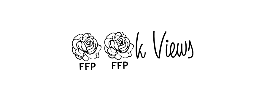 Use a signature maker to create a handwritten signature online. With this signature software, you can design (Angelique-Rose-font-FFP) your own signature for name 11k Views. 11k Views signature style 5 images and pictures png