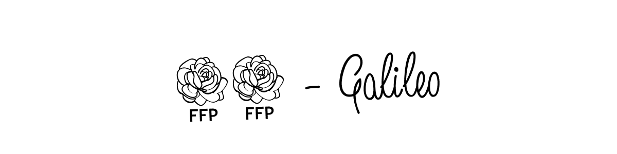 The best way (Angelique-Rose-font-FFP) to make a short signature is to pick only two or three words in your name. The name 12 - Galileo include a total of six letters. For converting this name. 12 - Galileo signature style 5 images and pictures png