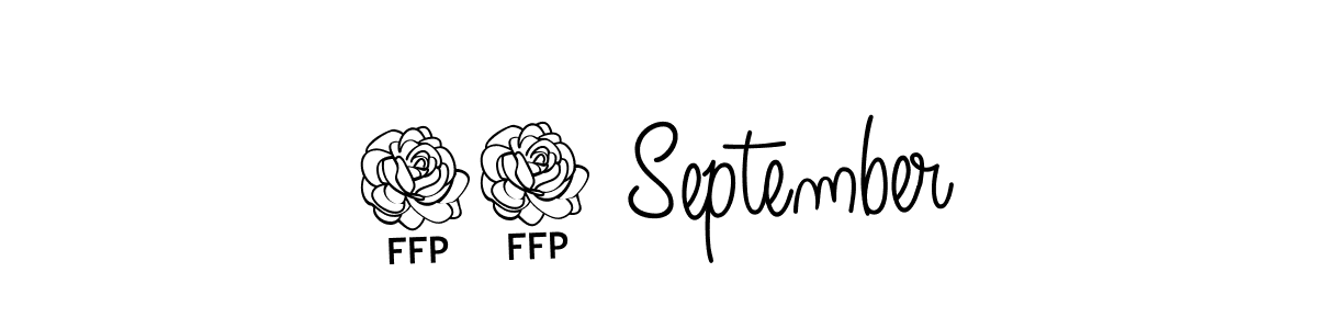 You should practise on your own different ways (Angelique-Rose-font-FFP) to write your name (13 September) in signature. don't let someone else do it for you. 13 September signature style 5 images and pictures png