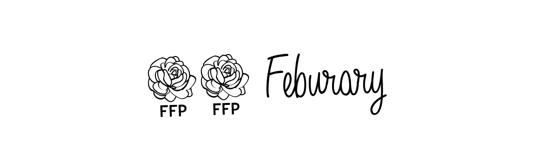 14 Feburary stylish signature style. Best Handwritten Sign (Angelique-Rose-font-FFP) for my name. Handwritten Signature Collection Ideas for my name 14 Feburary. 14 Feburary signature style 5 images and pictures png