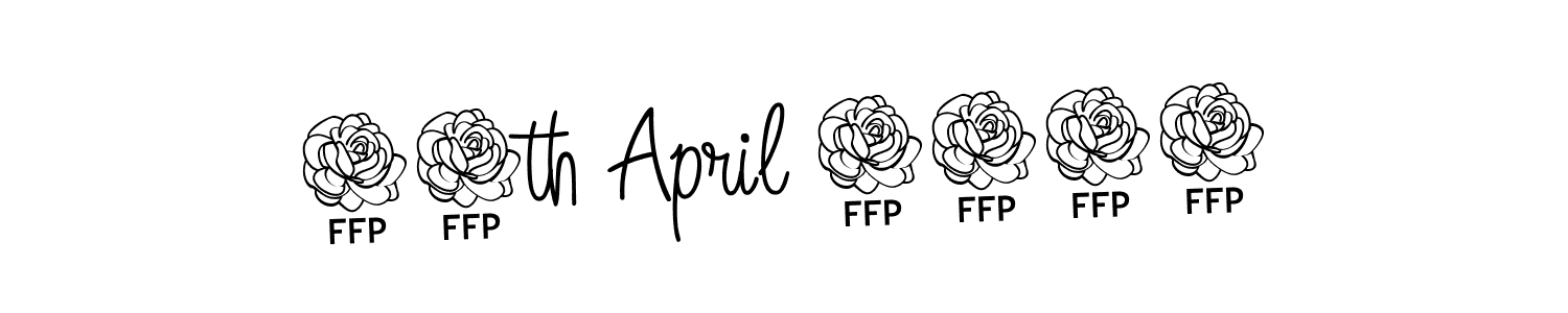 You should practise on your own different ways (Angelique-Rose-font-FFP) to write your name (16th April 2024) in signature. don't let someone else do it for you. 16th April 2024 signature style 5 images and pictures png