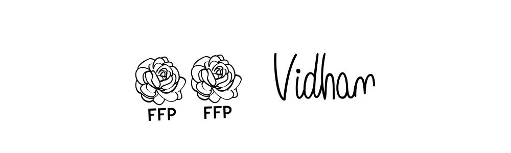 How to Draw 18  Vidhan signature style? Angelique-Rose-font-FFP is a latest design signature styles for name 18  Vidhan. 18  Vidhan signature style 5 images and pictures png