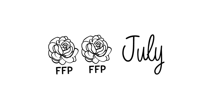 You should practise on your own different ways (Angelique-Rose-font-FFP) to write your name (18 July) in signature. don't let someone else do it for you. 18 July signature style 5 images and pictures png