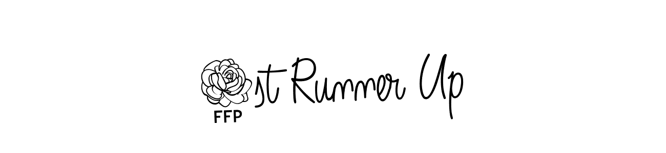 Also You can easily find your signature by using the search form. We will create 1st Runner Up name handwritten signature images for you free of cost using Angelique-Rose-font-FFP sign style. 1st Runner Up signature style 5 images and pictures png