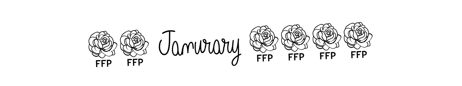 You should practise on your own different ways (Angelique-Rose-font-FFP) to write your name (22 Janurary 2023) in signature. don't let someone else do it for you. 22 Janurary 2023 signature style 5 images and pictures png