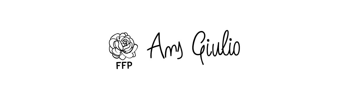 How to make 3 Ans Giulio name signature. Use Angelique-Rose-font-FFP style for creating short signs online. This is the latest handwritten sign. 3 Ans Giulio signature style 5 images and pictures png