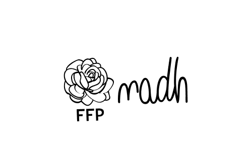 Make a beautiful signature design for name 3nadh. With this signature (Angelique-Rose-font-FFP) style, you can create a handwritten signature for free. 3nadh signature style 5 images and pictures png