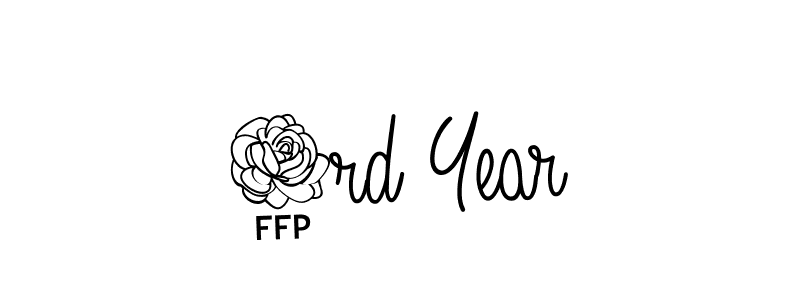 Design your own signature with our free online signature maker. With this signature software, you can create a handwritten (Angelique-Rose-font-FFP) signature for name 3rd Year. 3rd Year signature style 5 images and pictures png