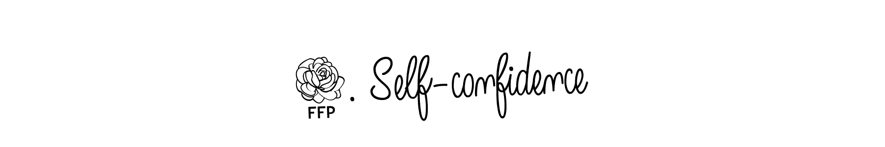 How to make 4. Self-confidence signature? Angelique-Rose-font-FFP is a professional autograph style. Create handwritten signature for 4. Self-confidence name. 4. Self-confidence signature style 5 images and pictures png