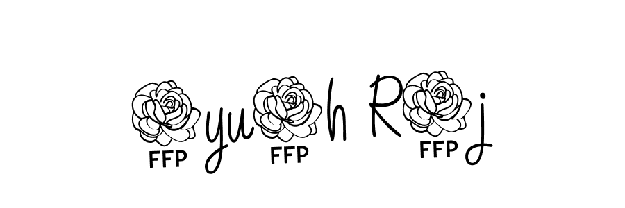 Use a signature maker to create a handwritten signature online. With this signature software, you can design (Angelique-Rose-font-FFP) your own signature for name 4yu5h R4j. 4yu5h R4j signature style 5 images and pictures png