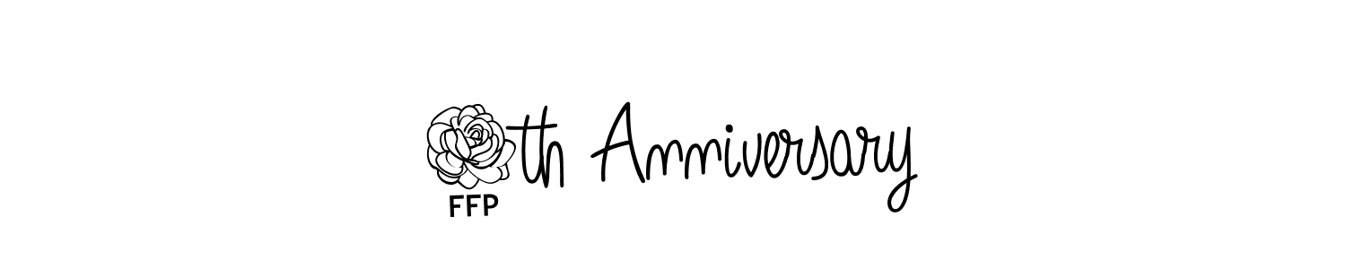 How to make 5th Anniversary name signature. Use Angelique-Rose-font-FFP style for creating short signs online. This is the latest handwritten sign. 5th Anniversary signature style 5 images and pictures png