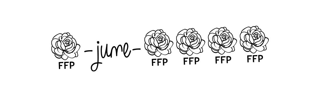 Design your own signature with our free online signature maker. With this signature software, you can create a handwritten (Angelique-Rose-font-FFP) signature for name 6-june-2024. 6-june-2024 signature style 5 images and pictures png