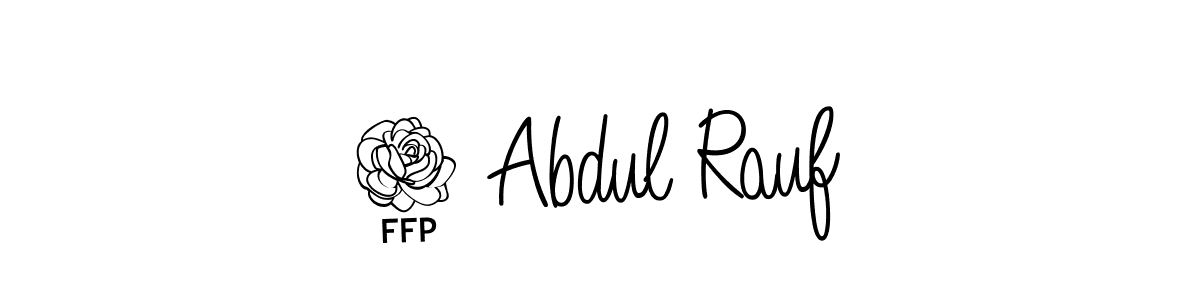 How to make 7 Abdul Rauf name signature. Use Angelique-Rose-font-FFP style for creating short signs online. This is the latest handwritten sign. 7 Abdul Rauf signature style 5 images and pictures png