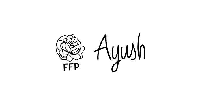 The best way (Angelique-Rose-font-FFP) to make a short signature is to pick only two or three words in your name. The name 7 Ayush include a total of six letters. For converting this name. 7 Ayush signature style 5 images and pictures png