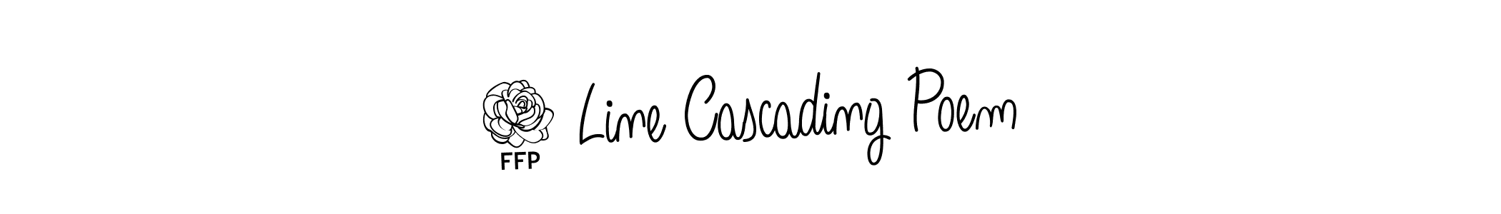 How to make 7 Line Cascading Poem signature? Angelique-Rose-font-FFP is a professional autograph style. Create handwritten signature for 7 Line Cascading Poem name. 7 Line Cascading Poem signature style 5 images and pictures png