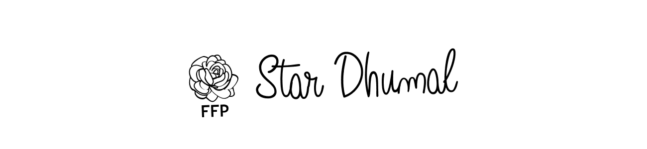 7 Star Dhumal stylish signature style. Best Handwritten Sign (Angelique-Rose-font-FFP) for my name. Handwritten Signature Collection Ideas for my name 7 Star Dhumal. 7 Star Dhumal signature style 5 images and pictures png