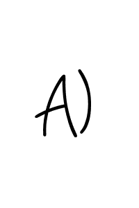 Here are the top 10 professional signature styles for the name A). These are the best autograph styles you can use for your name. A) signature style 5 images and pictures png