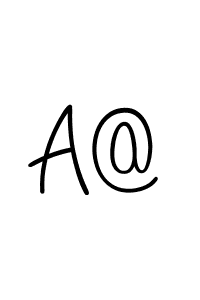 You should practise on your own different ways (Angelique-Rose-font-FFP) to write your name (A@) in signature. don't let someone else do it for you. A@ signature style 5 images and pictures png