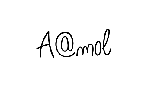 if you are searching for the best signature style for your name A@mol. so please give up your signature search. here we have designed multiple signature styles  using Angelique-Rose-font-FFP. A@mol signature style 5 images and pictures png