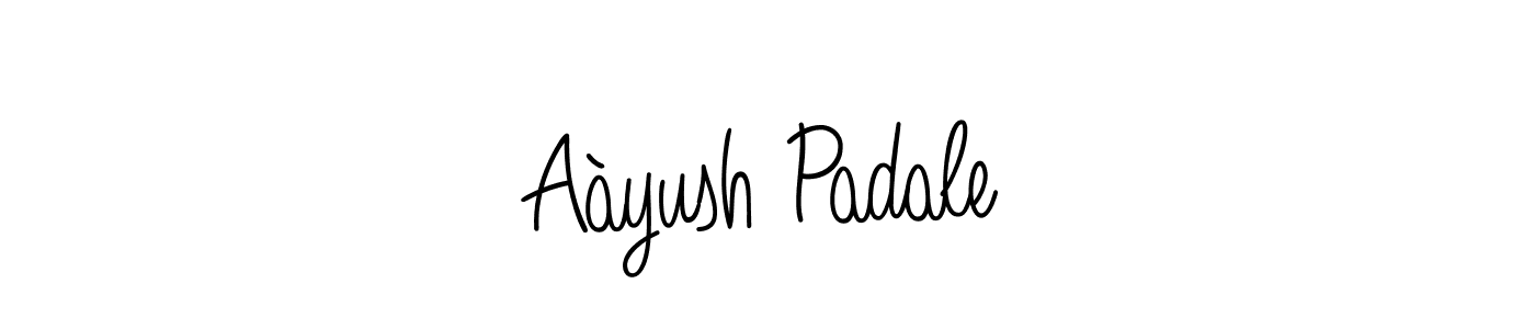 Design your own signature with our free online signature maker. With this signature software, you can create a handwritten (Angelique-Rose-font-FFP) signature for name Aàyush Padale. Aàyush Padale signature style 5 images and pictures png