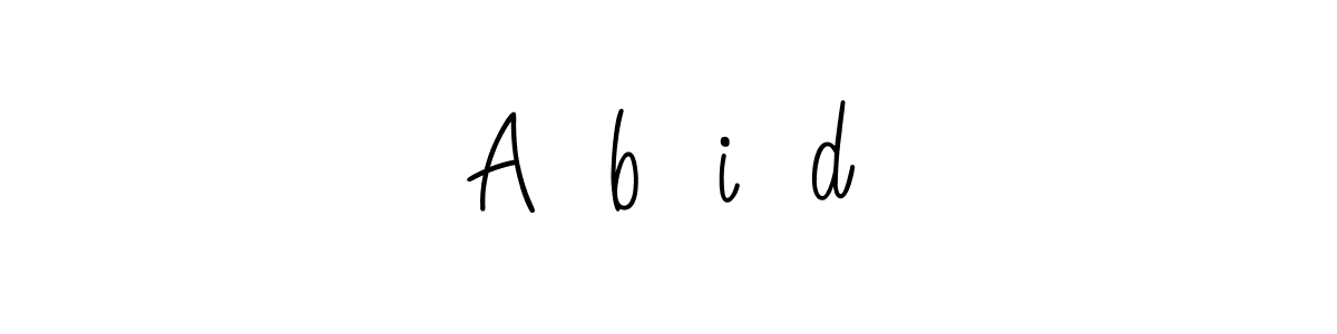 You should practise on your own different ways (Angelique-Rose-font-FFP) to write your name (A҉b҉i҉d҉) in signature. don't let someone else do it for you. A҉b҉i҉d҉ signature style 5 images and pictures png