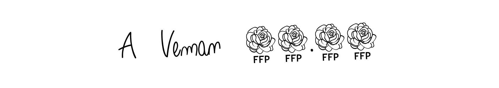 How to Draw A   Veman   22.01 signature style? Angelique-Rose-font-FFP is a latest design signature styles for name A   Veman   22.01. A   Veman   22.01 signature style 5 images and pictures png