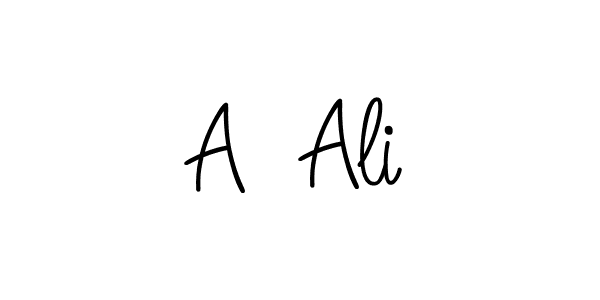 Make a beautiful signature design for name A  Ali. Use this online signature maker to create a handwritten signature for free. A  Ali signature style 5 images and pictures png