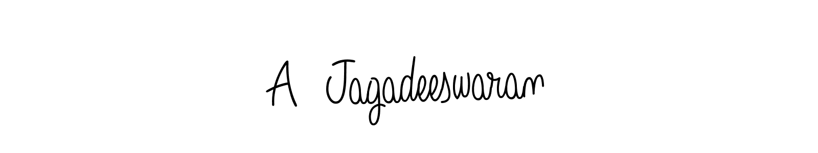 if you are searching for the best signature style for your name A  Jagadeeswaran. so please give up your signature search. here we have designed multiple signature styles  using Angelique-Rose-font-FFP. A  Jagadeeswaran signature style 5 images and pictures png