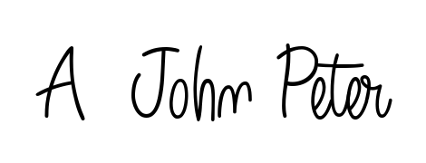 Enhance your business communications with A  John Peter signature in Angelique-Rose-font-FFP lettering. Clean, modern, and universally compatible. A  John Peter signature style 5 images and pictures png