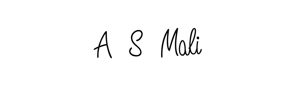 How to Draw A  S  Mali signature style? Angelique-Rose-font-FFP is a latest design signature styles for name A  S  Mali. A  S  Mali signature style 5 images and pictures png