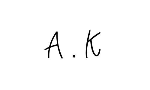 How to Draw A . K signature style? Angelique-Rose-font-FFP is a latest design signature styles for name A . K. A . K signature style 5 images and pictures png