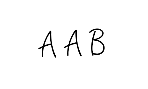 Design your own signature with our free online signature maker. With this signature software, you can create a handwritten (Angelique-Rose-font-FFP) signature for name A A B. A A B signature style 5 images and pictures png