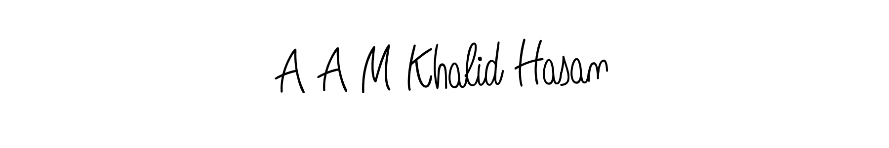 It looks lik you need a new signature style for name A A M Khalid Hasan. Design unique handwritten (Angelique-Rose-font-FFP) signature with our free signature maker in just a few clicks. A A M Khalid Hasan signature style 5 images and pictures png