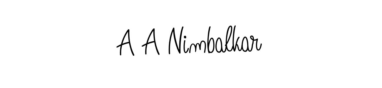 Make a beautiful signature design for name A A Nimbalkar. Use this online signature maker to create a handwritten signature for free. A A Nimbalkar signature style 5 images and pictures png