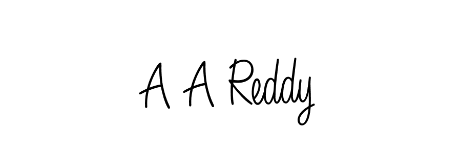 You should practise on your own different ways (Angelique-Rose-font-FFP) to write your name (A A Reddy) in signature. don't let someone else do it for you. A A Reddy signature style 5 images and pictures png