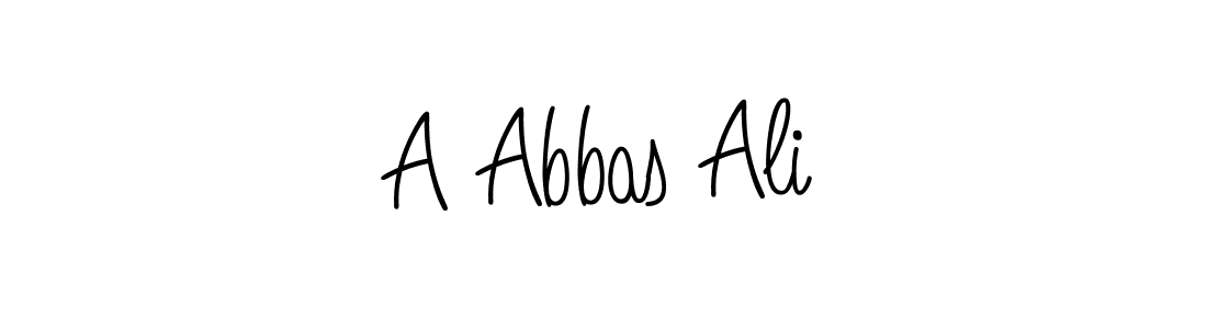 How to Draw A Abbas Ali signature style? Angelique-Rose-font-FFP is a latest design signature styles for name A Abbas Ali. A Abbas Ali signature style 5 images and pictures png