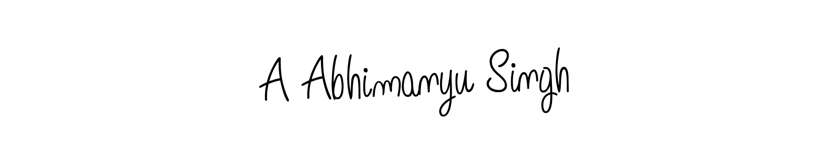 Make a beautiful signature design for name A Abhimanyu Singh. Use this online signature maker to create a handwritten signature for free. A Abhimanyu Singh signature style 5 images and pictures png
