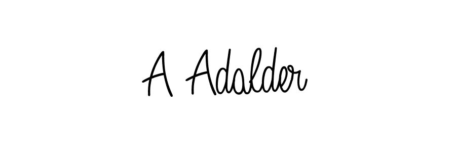 Also we have A Adalder name is the best signature style. Create professional handwritten signature collection using Angelique-Rose-font-FFP autograph style. A Adalder signature style 5 images and pictures png