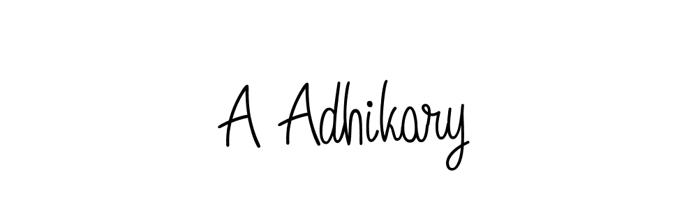 Create a beautiful signature design for name A Adhikary. With this signature (Angelique-Rose-font-FFP) fonts, you can make a handwritten signature for free. A Adhikary signature style 5 images and pictures png