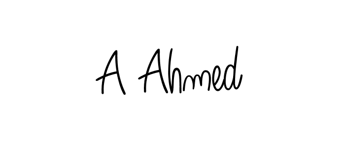 Create a beautiful signature design for name A Ahmed. With this signature (Angelique-Rose-font-FFP) fonts, you can make a handwritten signature for free. A Ahmed signature style 5 images and pictures png