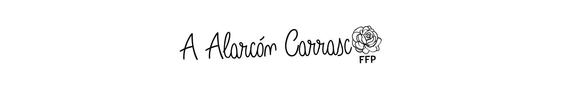 Once you've used our free online signature maker to create your best signature Angelique-Rose-font-FFP style, it's time to enjoy all of the benefits that A Alarcón Carrasc0 name signing documents. A Alarcón Carrasc0 signature style 5 images and pictures png