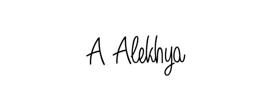How to make A Alekhya name signature. Use Angelique-Rose-font-FFP style for creating short signs online. This is the latest handwritten sign. A Alekhya signature style 5 images and pictures png