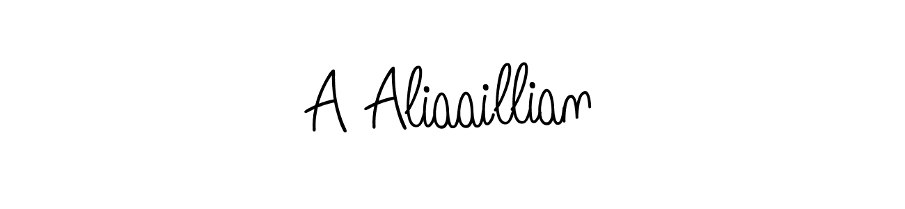 Best and Professional Signature Style for A Aliaaillian. Angelique-Rose-font-FFP Best Signature Style Collection. A Aliaaillian signature style 5 images and pictures png